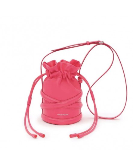 Alexander McQueen the Soft Curve Bucket Bag (Hot Pink)